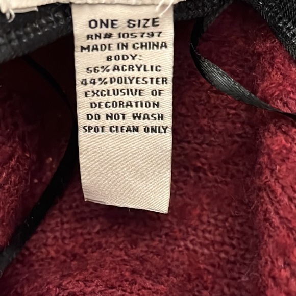 ANNE KLEIN Wide Brim Textured Hat w/ Chain Attachment - Picture 9 of 9